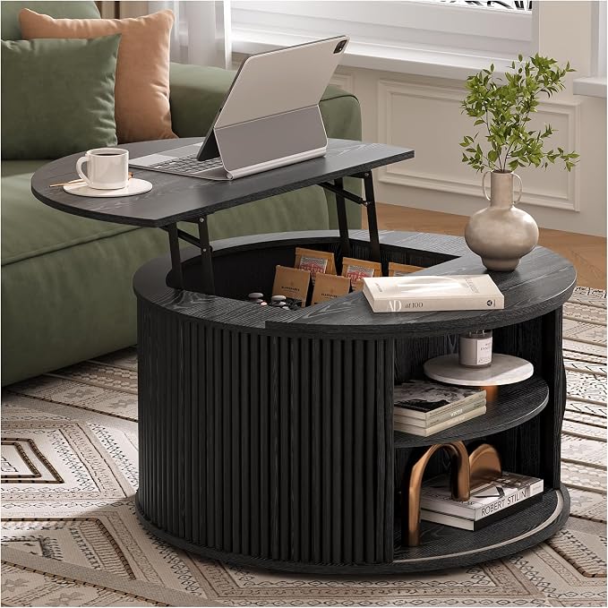 SULIVES Round Coffee Table by SULIVES