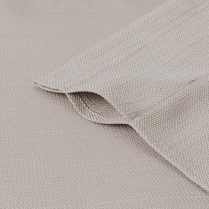 Chyhomenyc Valance for Windows, Faux Linen Slub Textured Semi Sheer Small - Image 7