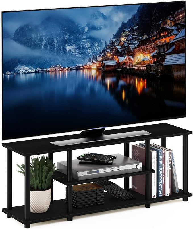 Furinno Turn-N-Tube No Tools 3D 3-Tier Entertainment TV Stand up to 50 inch TV by Furinno-FitsYourSpaceFitsYourBudget