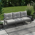 HDPE 3 Piece Patio Furniture Set, All-Weather Outdoor Couch Set by YourPerfectOutdoorEscape