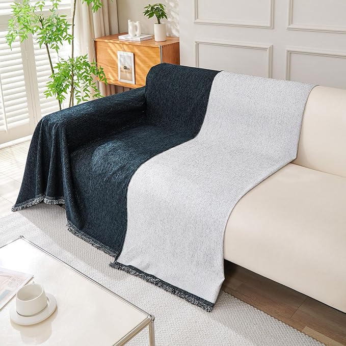 VClife Couch Cover for Sofa, Soft Washable Chenille Couch Covers for 2 Cushion - Image 4
