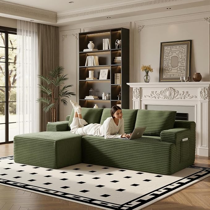 96" Sectional Couches for Living Room Cloud Couch Sofa - Image 8