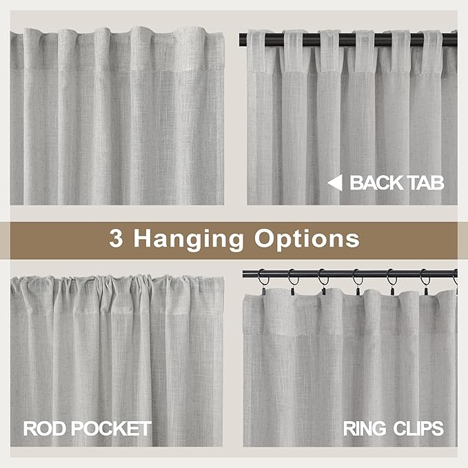 Light Grey Curtains 38 Inch Wide - Image 5