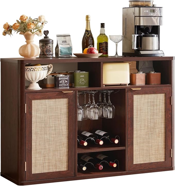 Lerliuo Rattan Wine Cabinet by Lerliuo