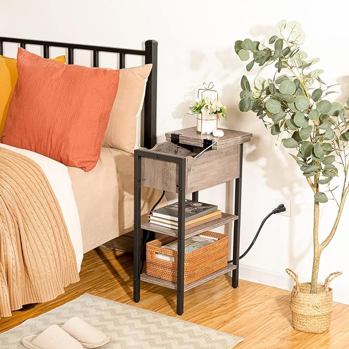 HOOBRO Side Table, Flip End Table - Image 5