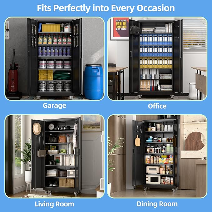 SUXXAN Heavy Duty Metal Storage Cabinet - Image 7