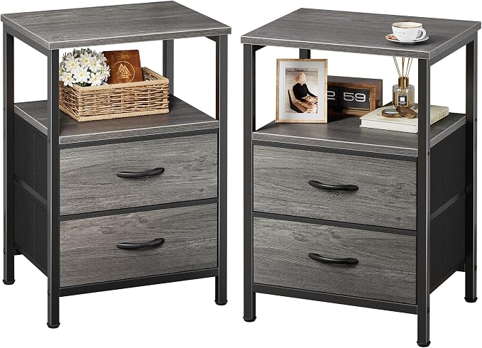 Huuger Night Stand Set of 2, Nightstand by Huuger