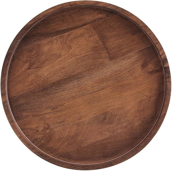 Modway Chiro Solid Wood Side Table in Walnut - Image 5
