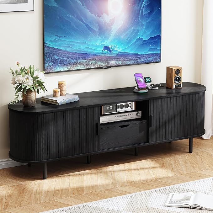 ONBRILL 69" TV Stand with Power Outlet by ONBRILL