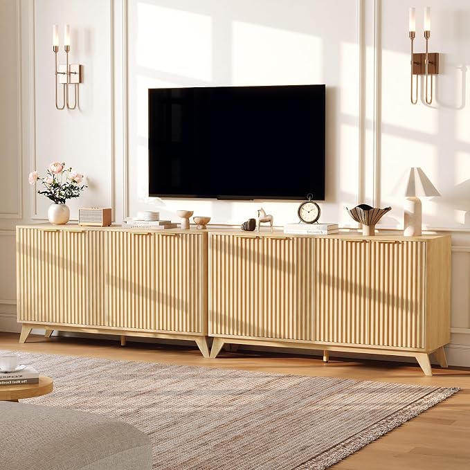VINGLI Modern TV Stands for 65 inch tvs, Mid Century TV Stand by VINGLI