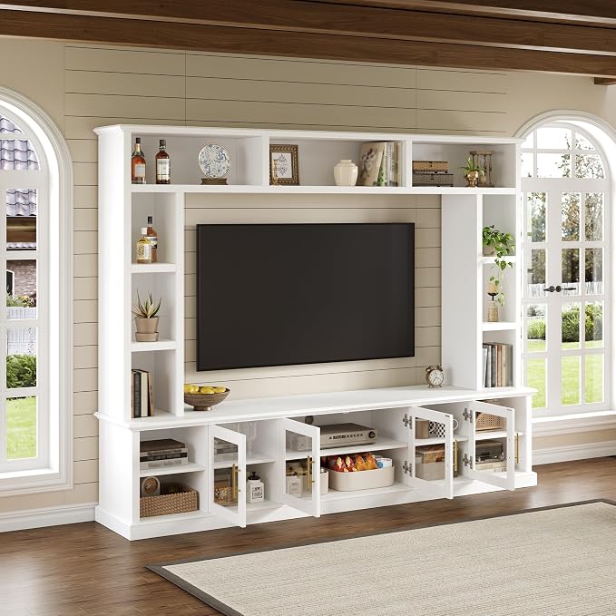 Merax 95" Entertainment Center for TVs up to 80", All-in-One TV Stand - Image 2