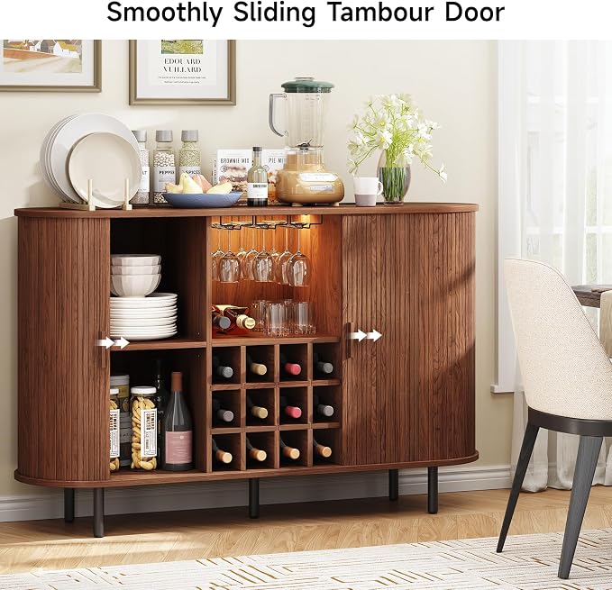 ONBRILL 55" Wine Bar Cabinet - Image 8