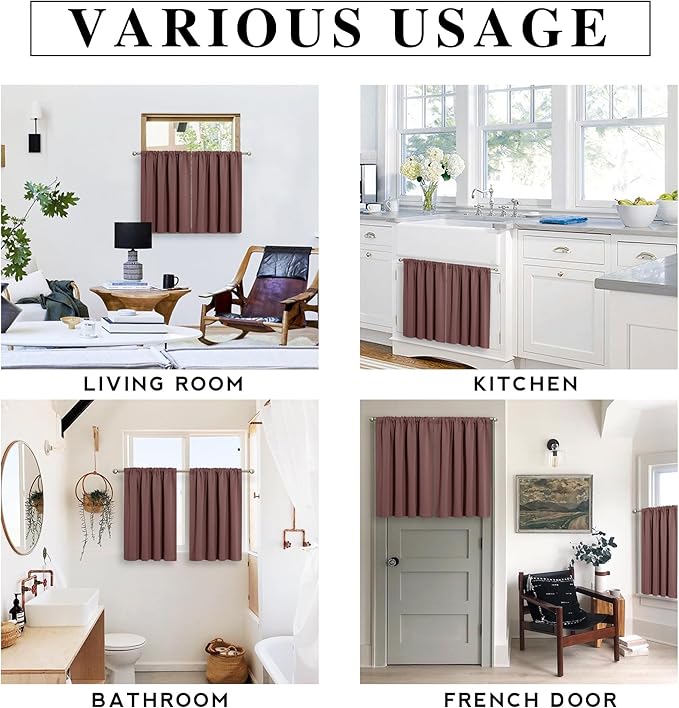 RYB HOME 54 inch Blackout Curtains - Image 6