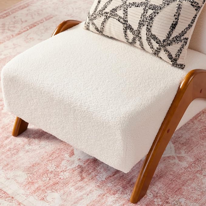 Oversized Accent Chair, upholstered armless mid Century Modern Living Room Chair - Image 4