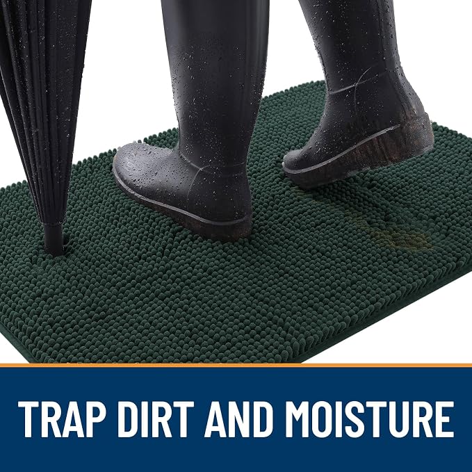 OLANLY Dog Door Mat for Muddy Paws 54x32, Absorbs Moisture and Dirt, Absorbent - Image 2