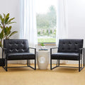 Glitzhome Mid Century Modern Accent Chairs Set of 2, Modern Living Room Chairs by Glitzhome
