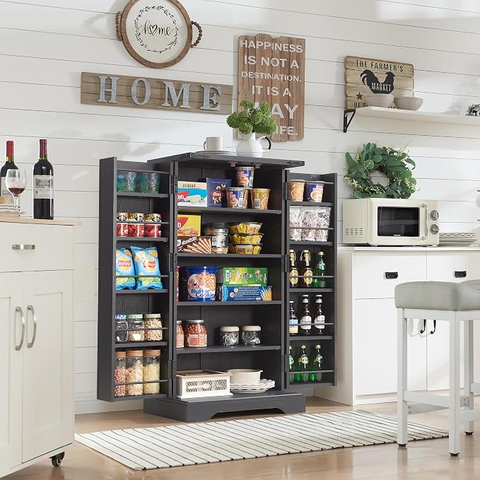 ACCOHOHO 47" Kitchen Pantry, Farmhouse Storage Cabinet - Image 3
