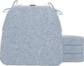 AAAAAcessories D-Shaped Chair Cushions, Machine-Washable Cover, Light Blue by AAAAAcessories