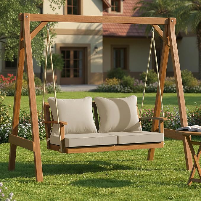 Summsun Patio Chair Cushions 22 x 22 Inch, Water Resistant Backrest Pillow and - Image 8