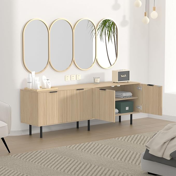 TV Stand for 80 Inch TV, Entertainment Center - Image 9