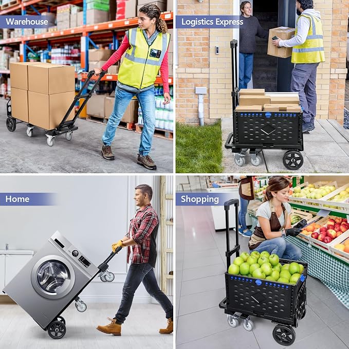 KEDSUM 4-in-1 Convertible Dolly Cart - Image 7