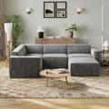 Novilla 109" Modular Sectional Sofa, No Assembly Cloud Sectional Couch by Novilla