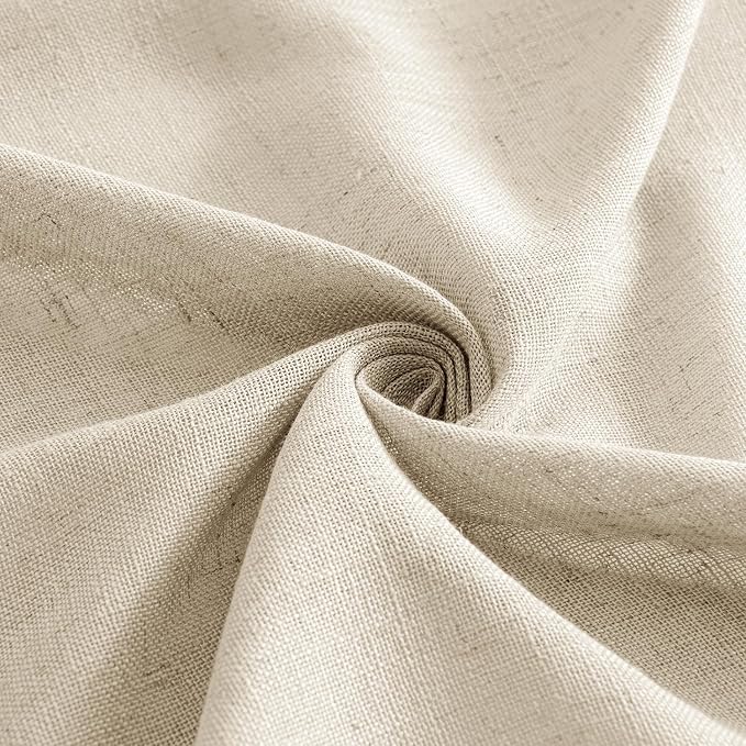 MIULEE Linen Curtains 63 Inch Length 2 Panels - Image 8