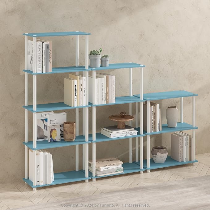 Furinno Turn-N-Tube Book Shelf, 4-Tier Bookshelf, Bookcase - Image 2
