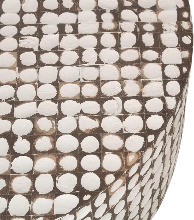 East at Main Round Coffee Table – White Boho Cocktail Table - Image 8