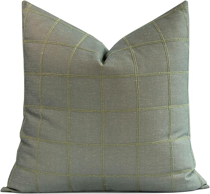 Crumbs Home Modern Farmhouse Fall Linen Indoor Outdoor Throw Pillow Cover Only by CRUMBSHOME