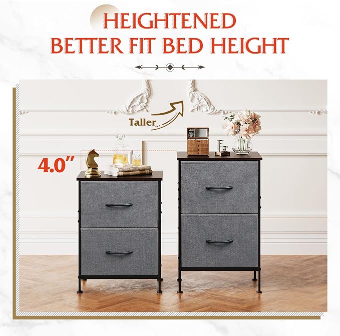 WLIVE Night Stand, Small Dresser - Image 4