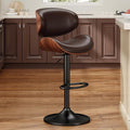 YaFiti Swivel Bar Stools for Kitchen Counter, Adjustable Bentwood Barstools by YaFiti