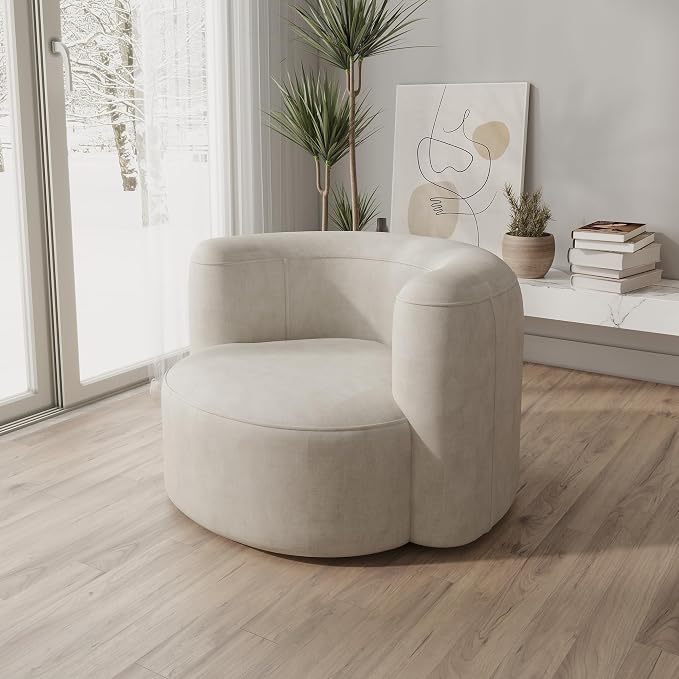 Acanva Luxury Modern Tight Curved Back Velvet Sofa, Minimalist Style Comfy Couch - Image 7