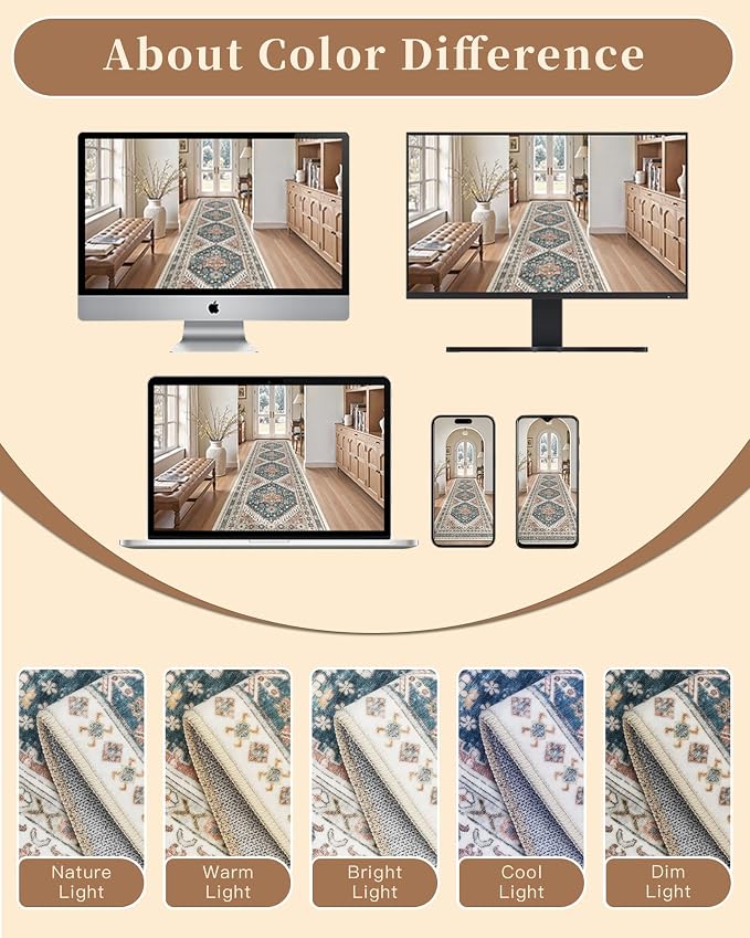 Madane Washable Runner Rug - Image 9