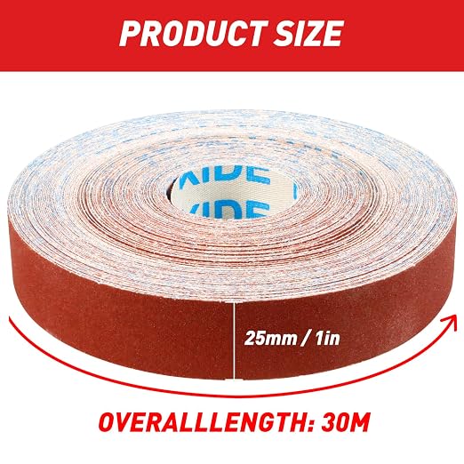 Emery Cloth Roll, 180 Grit Sandpaper Roll, Wet and Dry Emory Cloths - Image 5