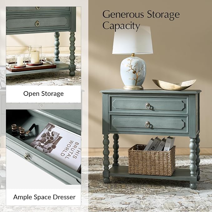 HULALA HOME Farmhouse Storage End Table - Image 4