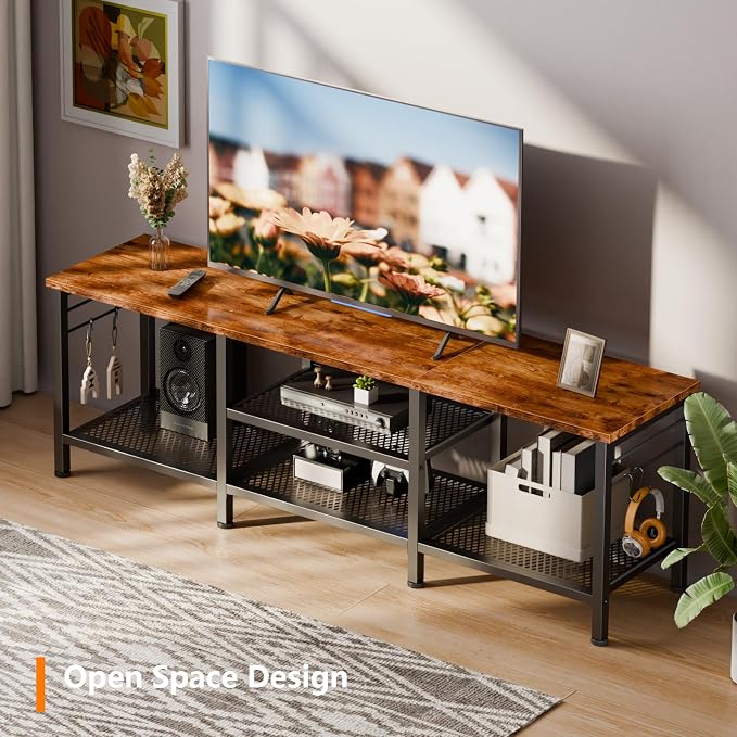 Furologee TV Stand for TVs up to 65 Inch, Entertainment Center - Image 3