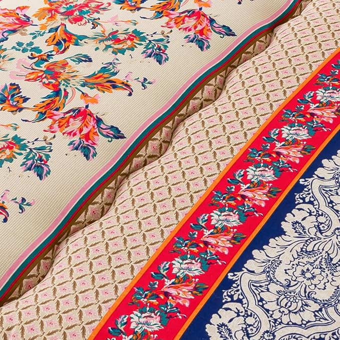 MAXYOYO Bohemian Retro Floor Mattress Vintage Floral Japanese Futon Mattress - Image 5
