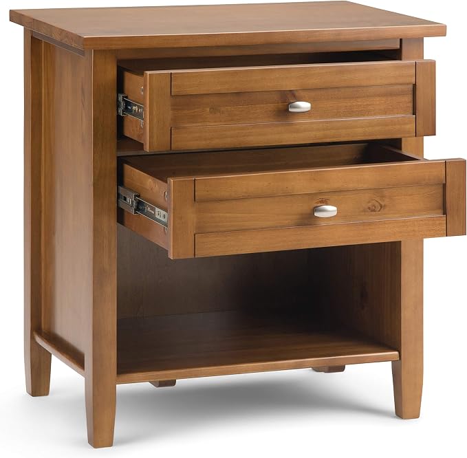SIMPLIHOME Warm Shaker Bedside Table - Image 5