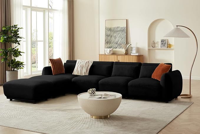 U Shaped Cloud Sectional, Convertible L Shaped Couch - Image 9