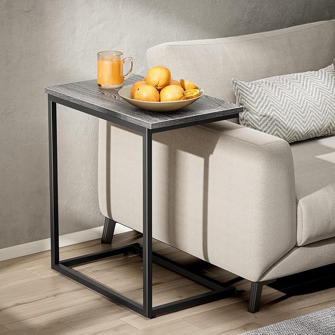 Pipishell C Shaped End Table 27 Inches High, Side Table by Pipishell