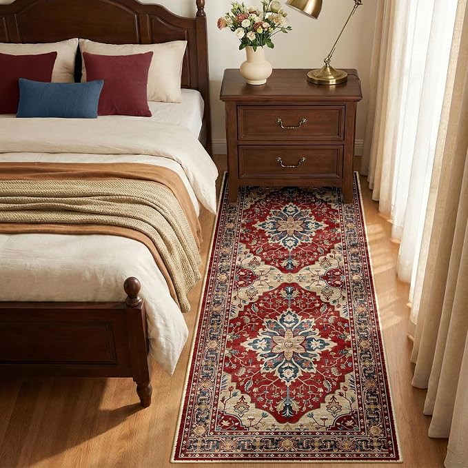 RELEANY Area Rugs 2'x6' Runner Rug Non Slip Washable - Image 3