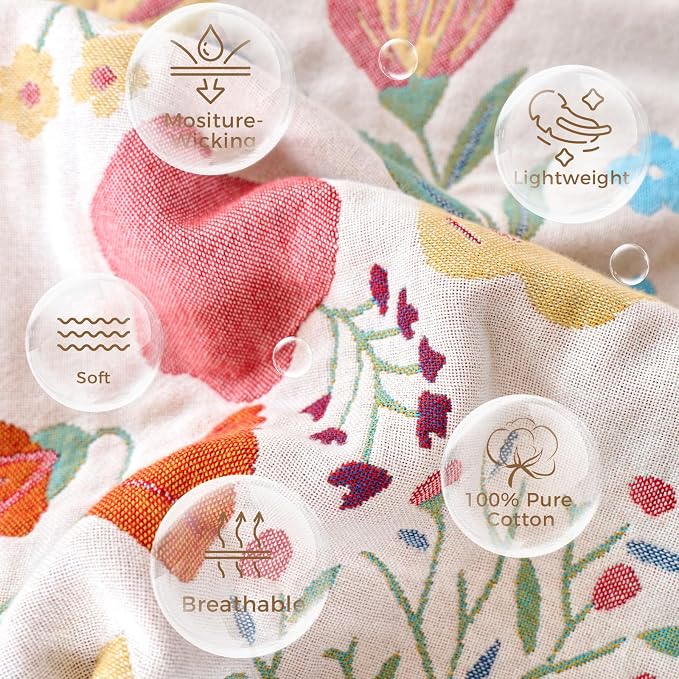 LUTBM Boho Throw Blanket for Couch Sofa Chair Cotton Summer Blankets for - Image 7