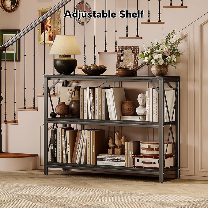 Homeiju Entry Table 40" Width, 3-Tier Entryway Table - Image 7