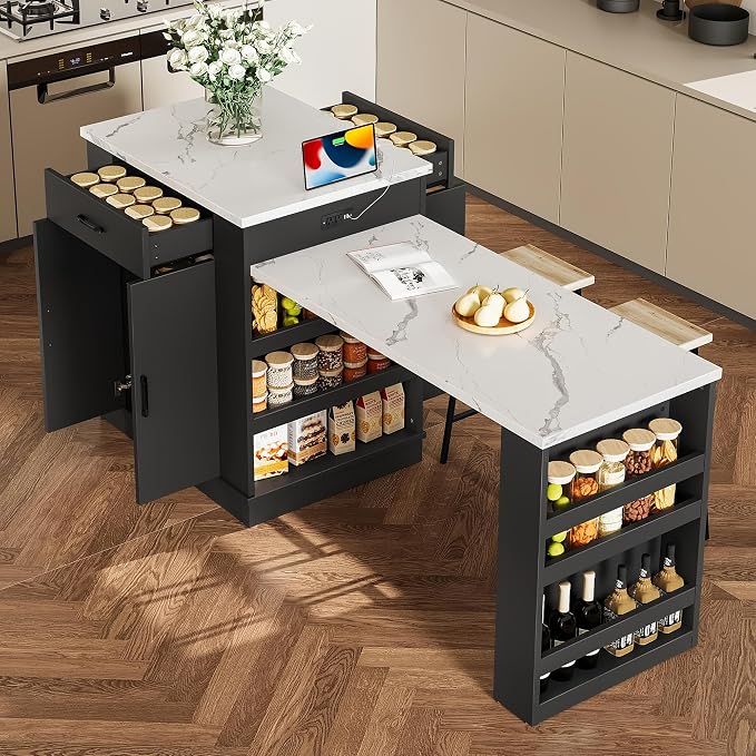 Modern Extendable Dining Table - Image 4