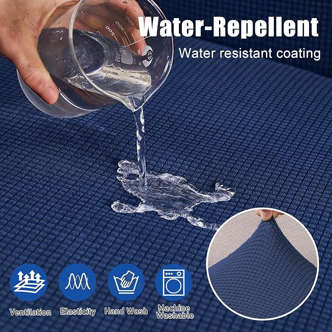 Water Repellent Sectional Couch Cushion Covers L Shaped Sofa - Image 3