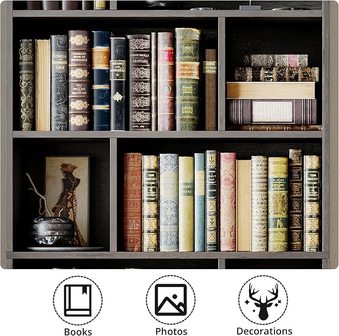 IRONCK Book Shelf, Tall Bookshelf - Image 6
