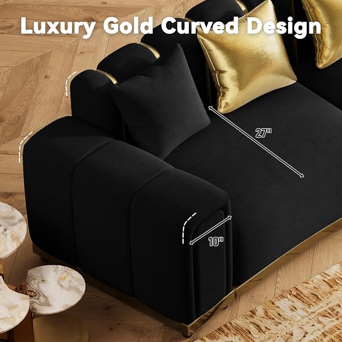 Oversized Velvet Chesterfield Couch - Image 7
