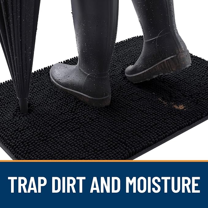 OLANLY Dog Door Mat for Muddy Paws 40x24, Absorbs Moisture and Dirt, Absorbent - Image 2