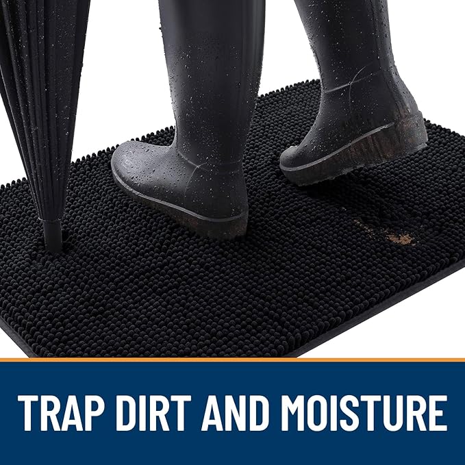 OLANLY Dog Door Mat for Muddy Paws 45x27, Absorbs Moisture and Dirt, Absorbent - Image 2